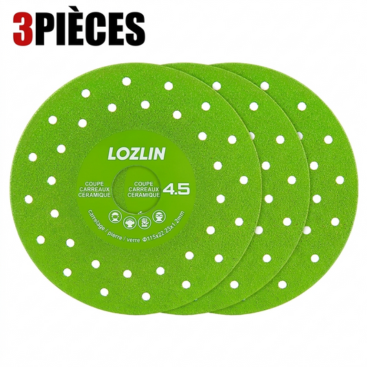 Lot de 3 - Découpe Précise Disque Diamant 115mm Pour Carrelage Et Marbre