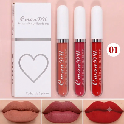 Lot de 10 - Tenue Longue Durée Rouge À Lèvres Mat Waterproof Facile