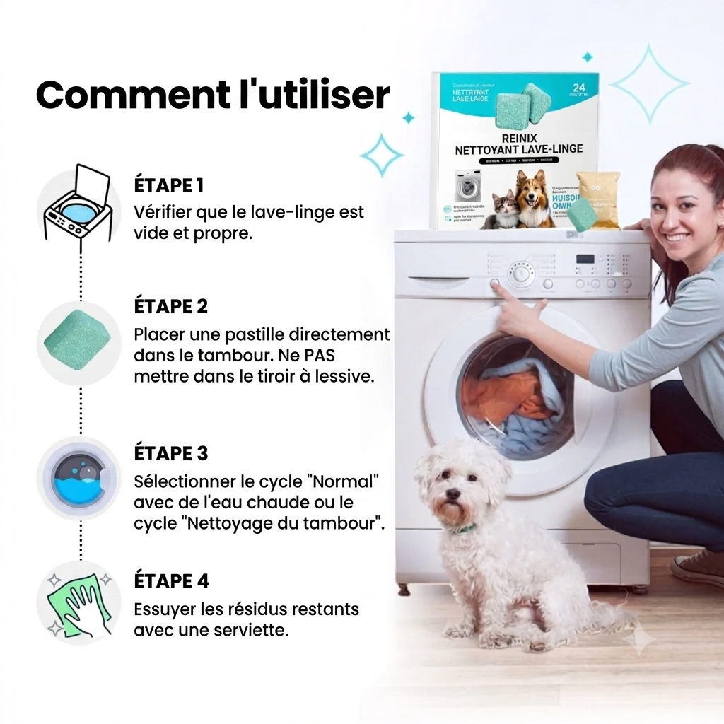 Zaxavo - Nettoyant pour lave-linge