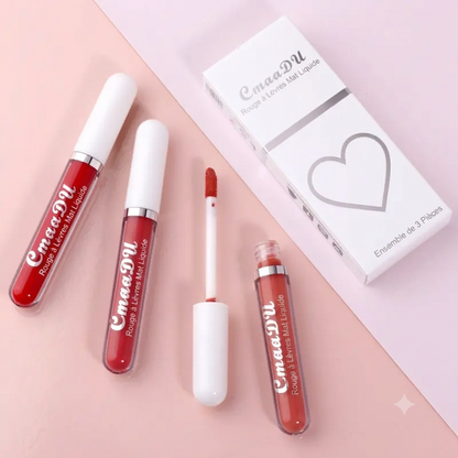 Lot de 10 - Tenue Longue Durée Rouge À Lèvres Mat Waterproof Facile
