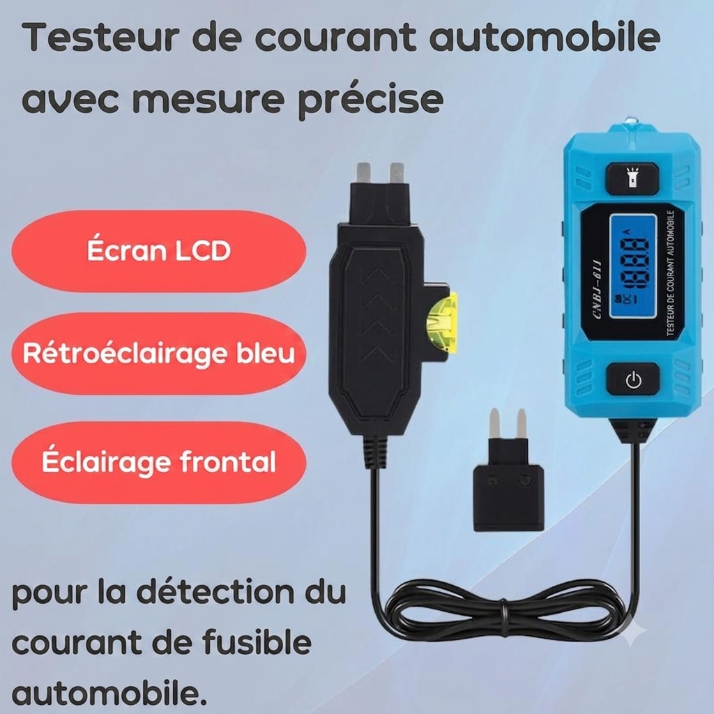 Testeur De Circuit Auto Diagnostic Fiable Jusqu’à 48V
